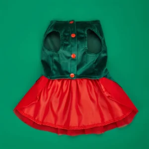 Christmas Green Bell Dog Dress Holiday Outfit