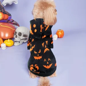 Black Pumpkin Pet Pullover Hoodie