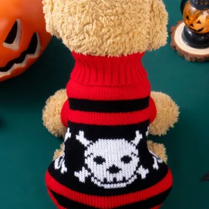 Halloween Skull Pumpkin Pet Pullover Sweater