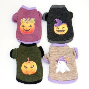 Halloween Pumpkin Plush Pet Pullover Sweater