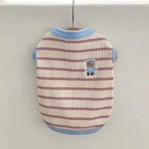 Striped Lightweight Dog Summer Tank Shirt